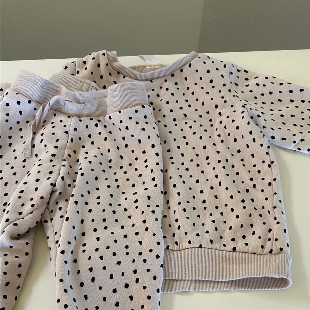 H&M Pink and Black Kids Matching Set